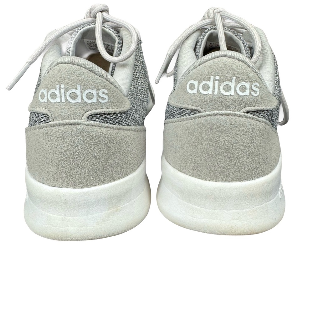 Adidas Cloudfoam Grey Athletic Lightweight Sneakers Women's Size 7 QT Racer EUC - Picture 7 of 16